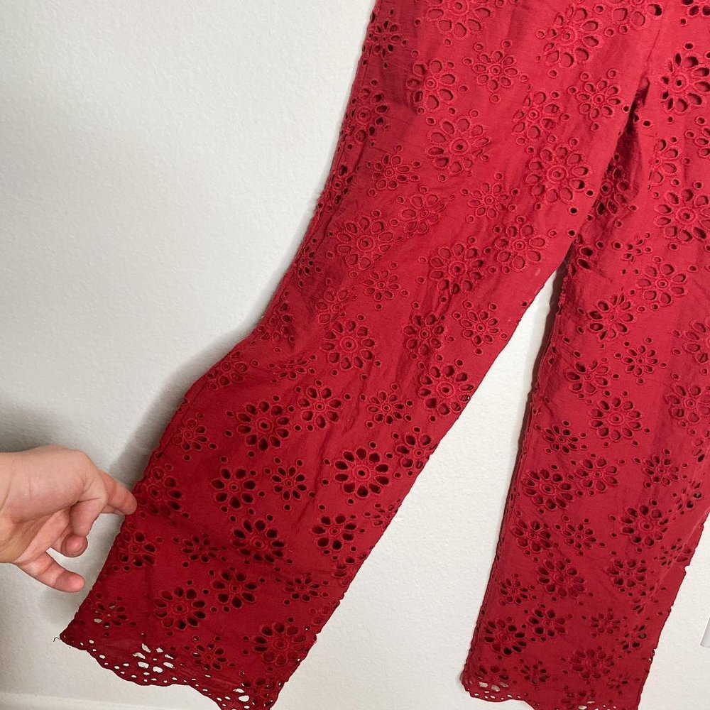 Lovers + Friends NWT Naya Jumpsuit Deep Red Elasti - Picture 7 of 16